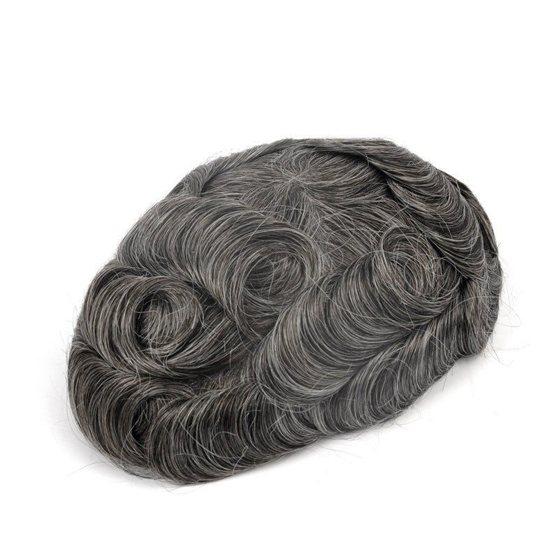 Coeus Mens Hair Replacement Unit |Full Thin Skin Base |Men's Hairstyle for Curly Hair