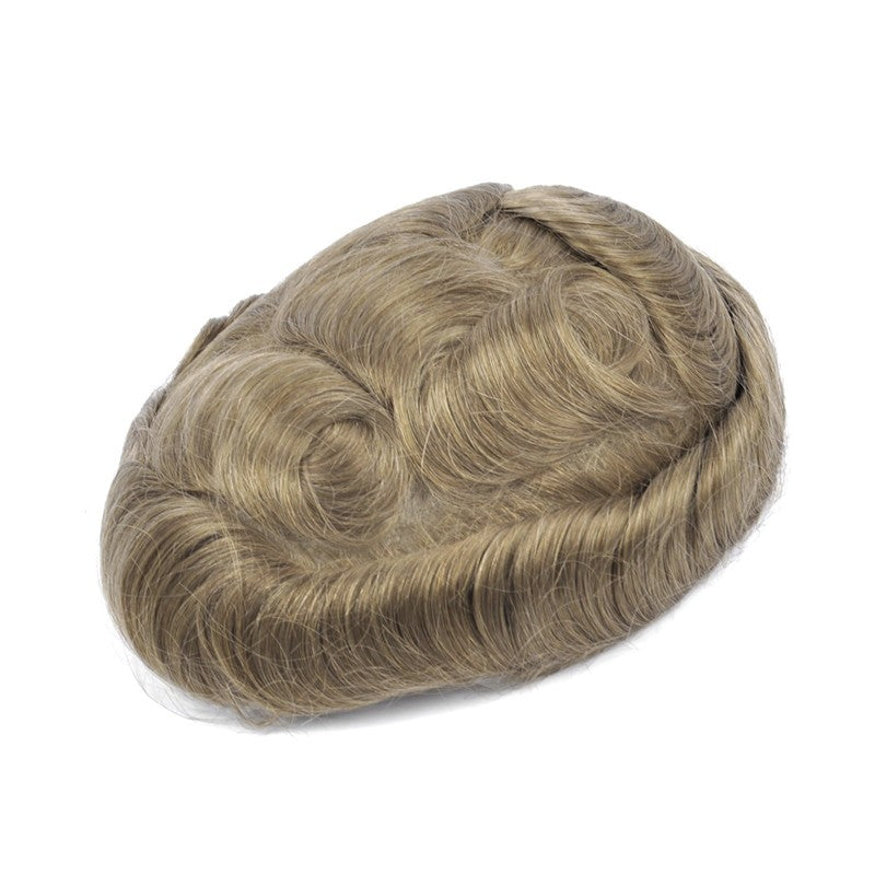 Ares Men's Non Surgical Hair Replacement | French Lace With Skin Around | Best for Daily Wear