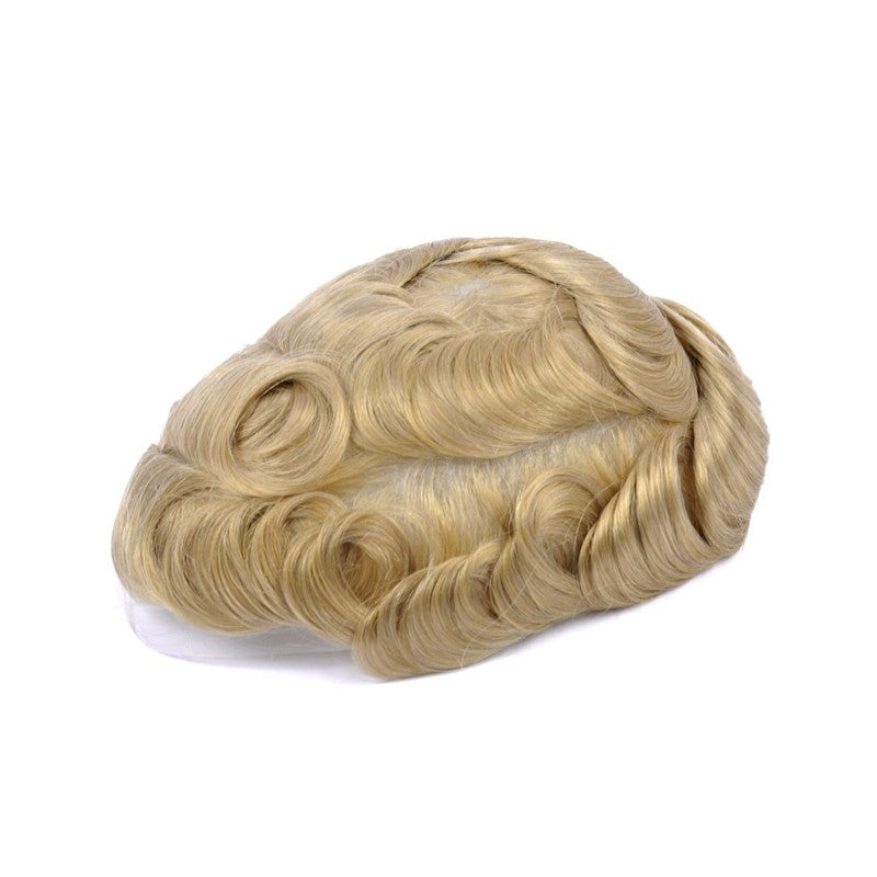 Ares Men's Non Surgical Hair Replacement | French Lace With Skin Around | Best for Daily Wear