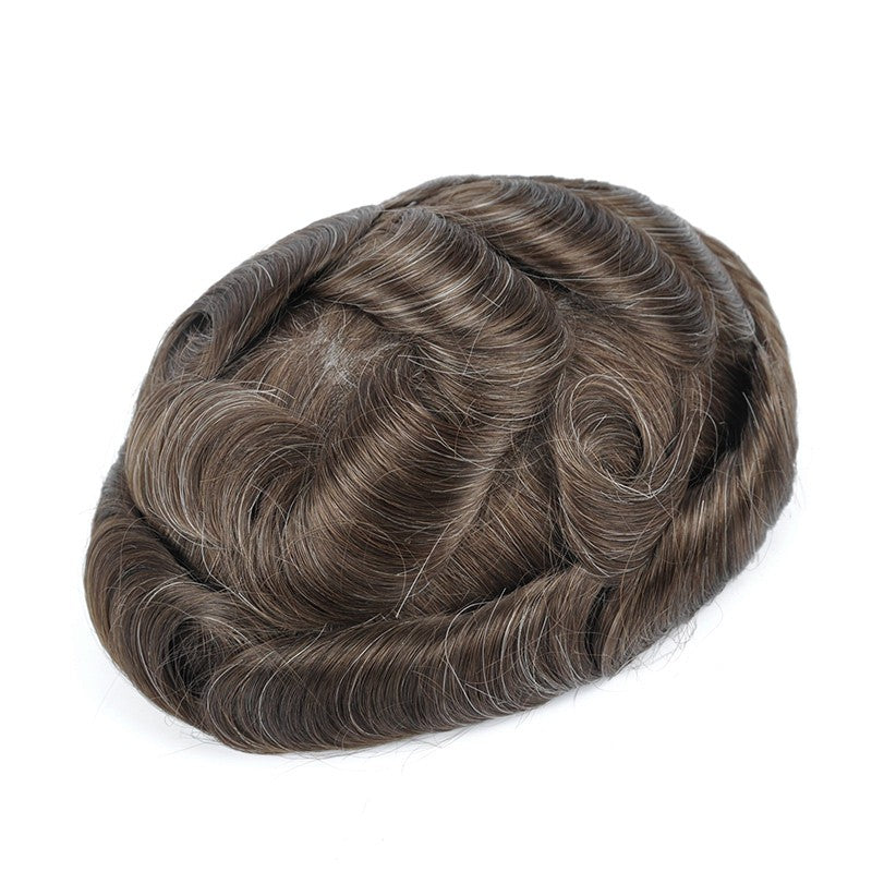 Coeus Mens Hair Replacement Unit |Full Thin Skin Base |Men's Hairstyle for Curly Hair