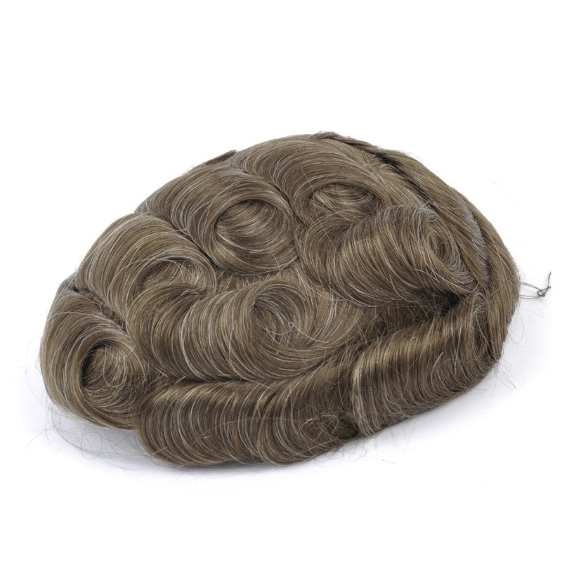 Coeus Mens Hair Replacement Unit |Full Thin Skin Base |Men's Hairstyle for Curly Hair