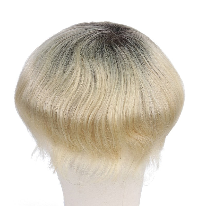 Travis Haarsystem — Rooted Blonde Full Skin