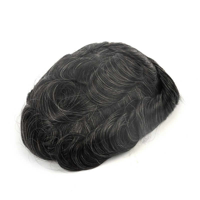Coeus Mens Hair Replacement Unit |Full Thin Skin Base |Men's Hairstyle for Curly Hair