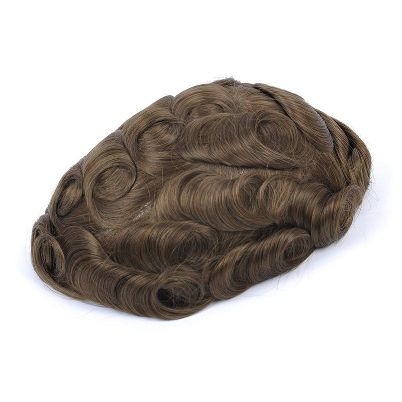 Coeus Mens Hair Replacement Unit |Full Thin Skin Base |Men's Hairstyle for Curly Hair